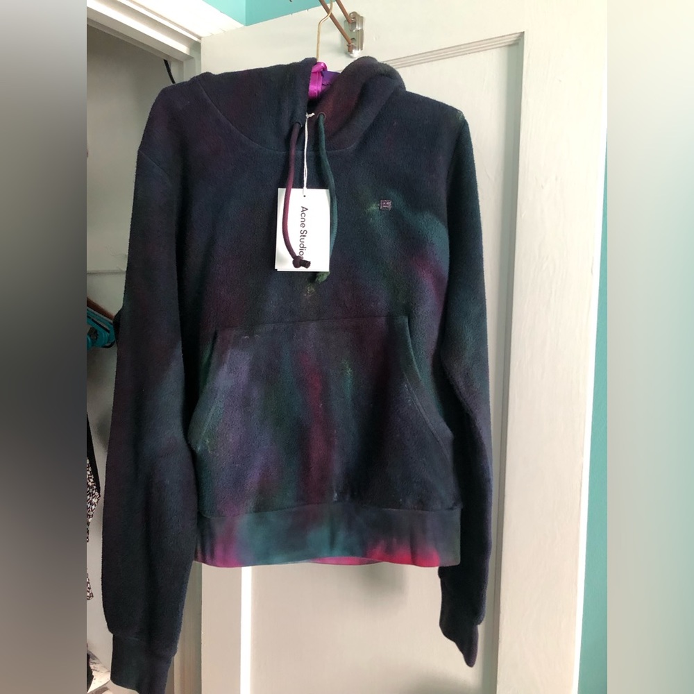 Acne faro cloud tie-dye hoodie